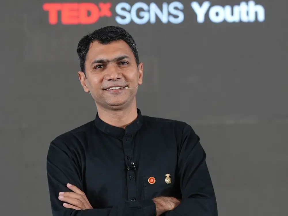 Sony Goyal (SoGo Sir) speaking at TEDx SGNS Youth